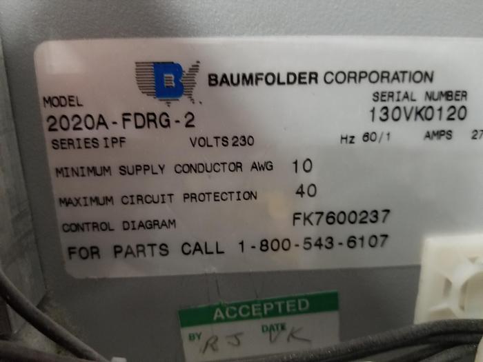 Used Baum 20 Feeder