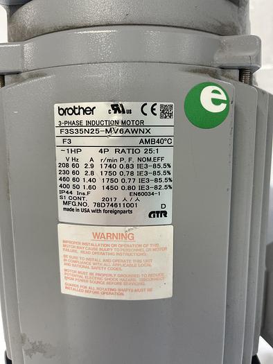 Used Brother F3S35N25-MV6AWNX