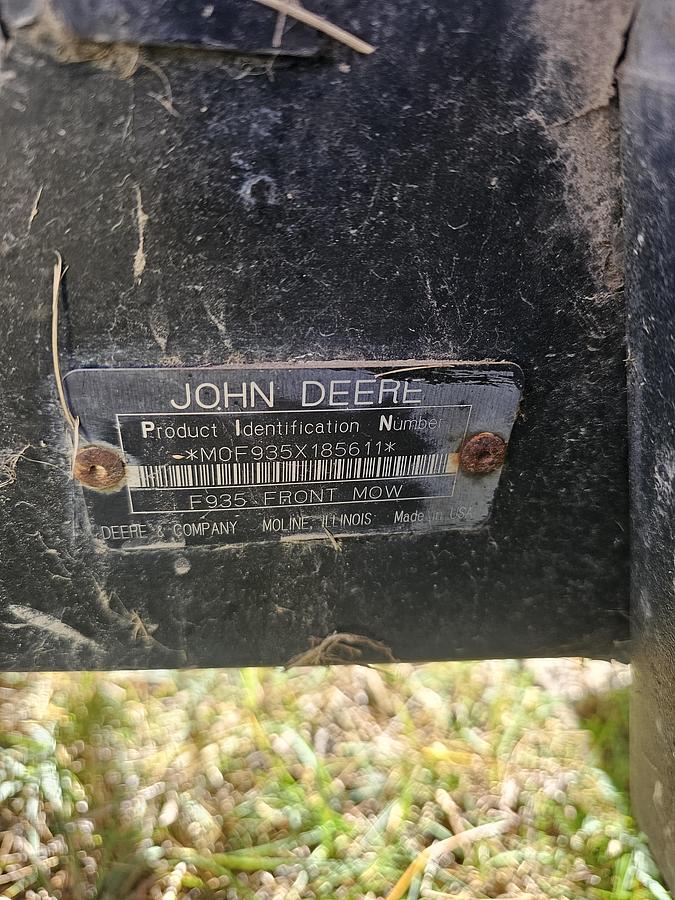 Used deere F935