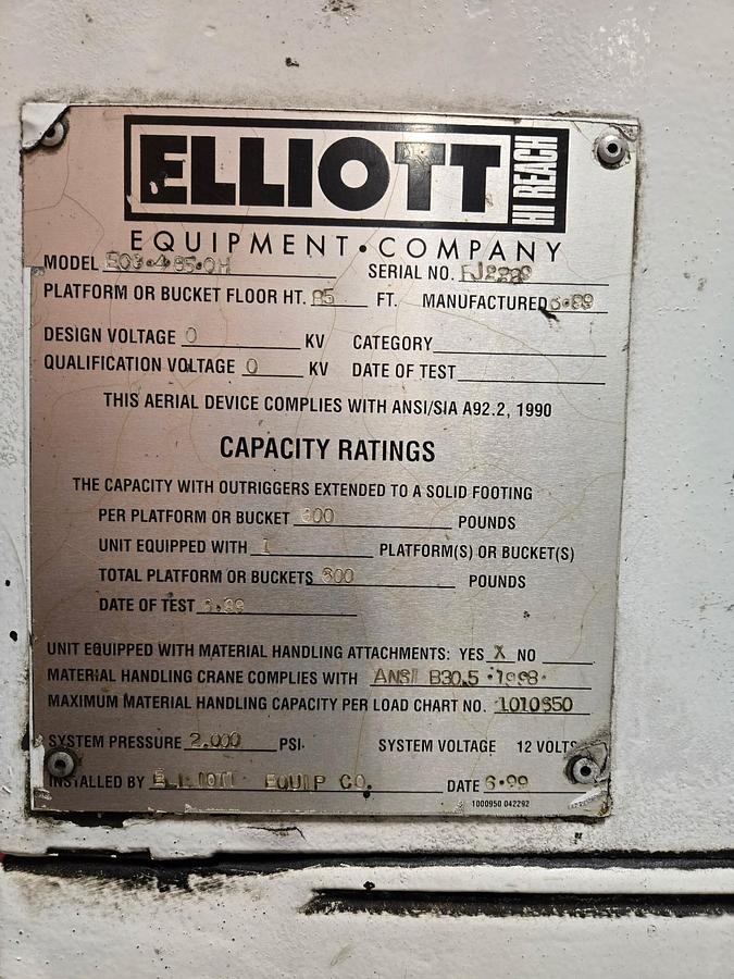 Used 1999 International Elliott 4700/