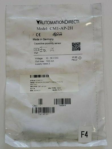 *NEW* Automation Direct CM1-AP-2H Capacitive Proximity Sensor 10.36VDC -Warranty