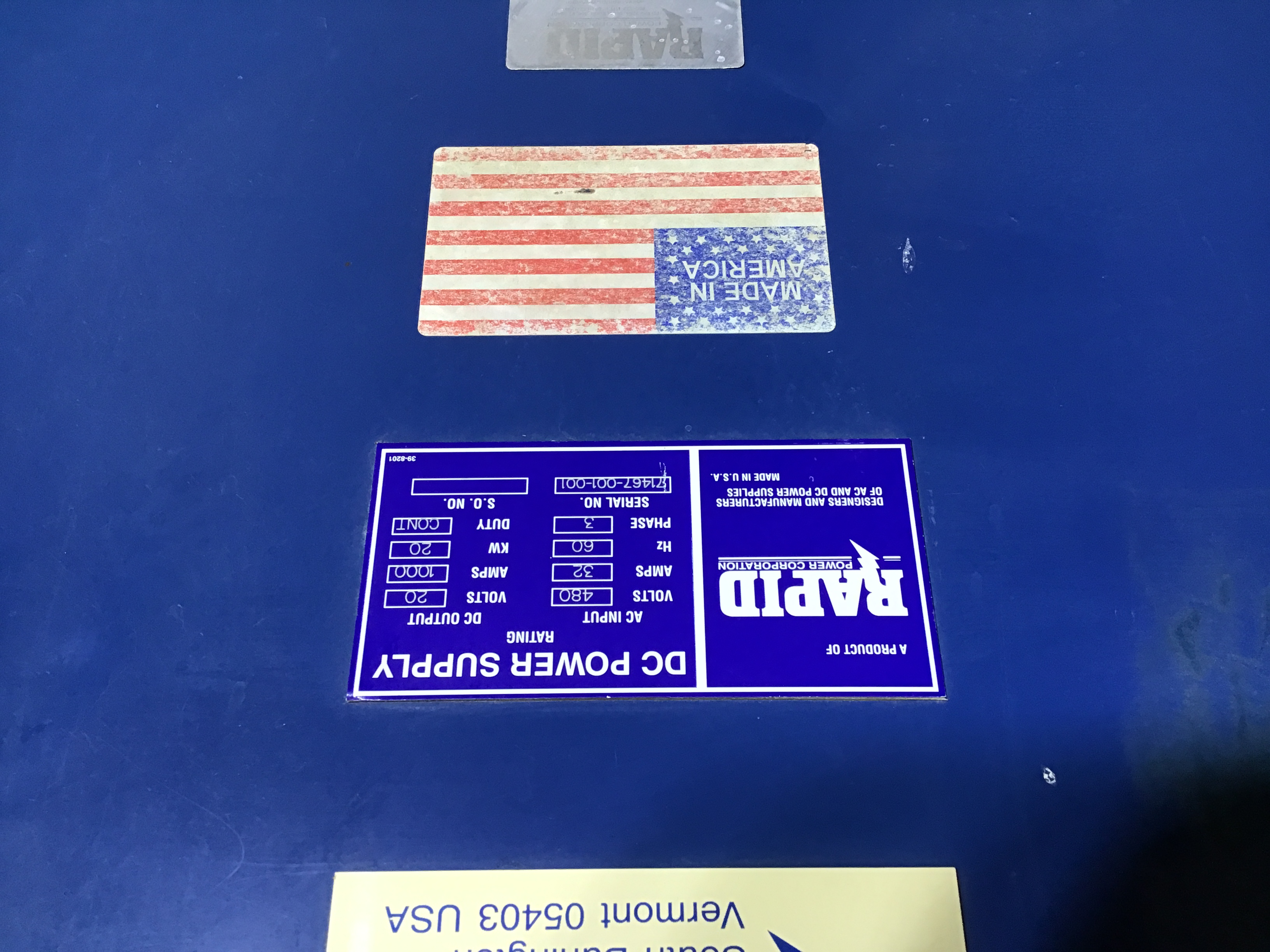 Used Rapid DC Power Supply