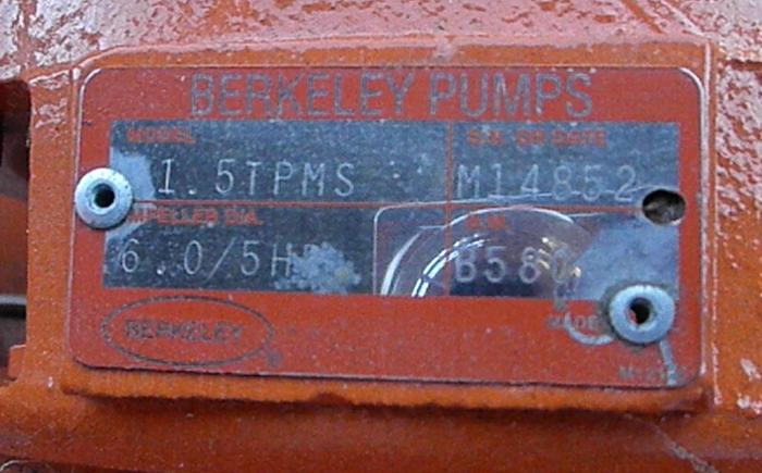 Used Pump, Centrif., 5 HP, Booster, Grecon, 2" In/out #S738236