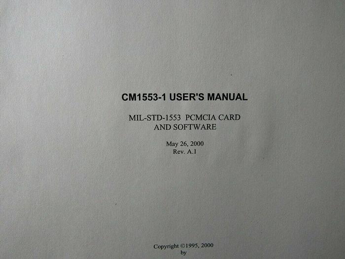 Used Ballard Technology CM1553-1 PCMCIA Card