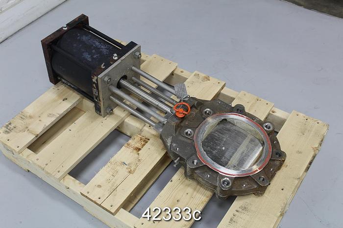 Used Stelson Valves 8" Air Operated Knife Gate Valve #42333