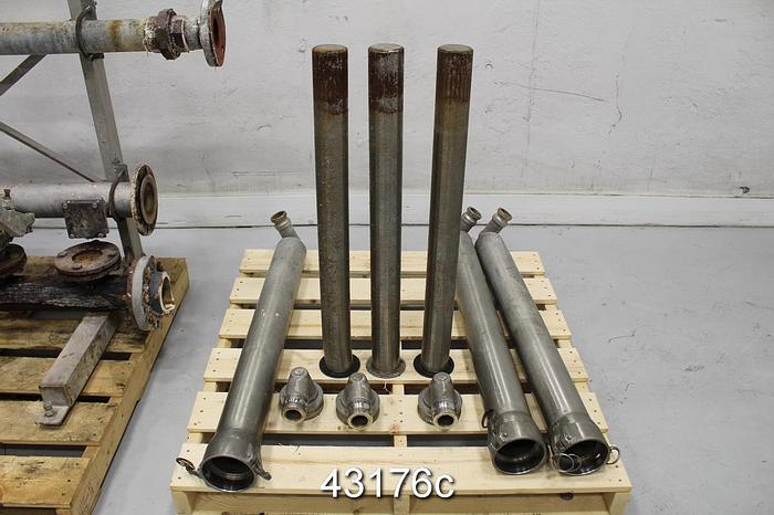 Used Ronningen Petter 3 Bank Manual Stainless Steel Canister Filter, .015" Slots #43176