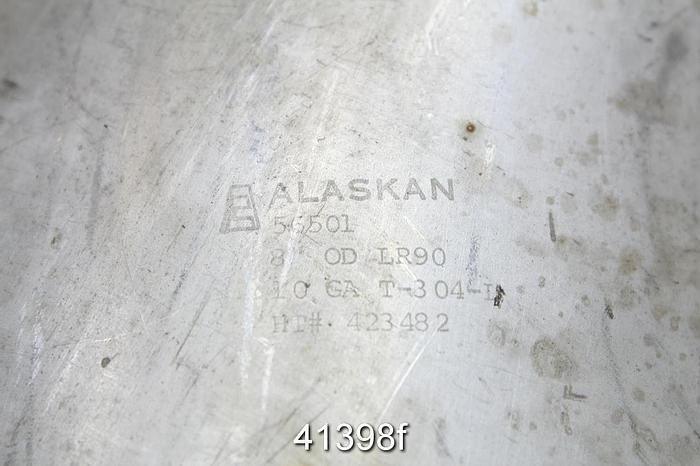 Used Alaskan 304L Stainless Steel 45 Degree Elbow Tubing #41398
