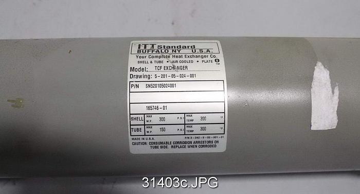 Unused ITT Standard TCF Shell And Tube Exchanger #31403