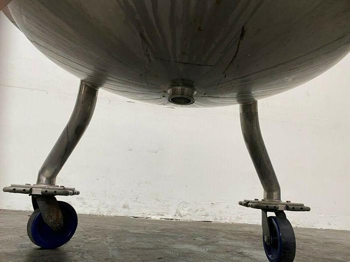 Used Paul Mueller 430 Liter 45 PSI Stainless Steel 75 PSI Jacketed Reactor w/ Mixer