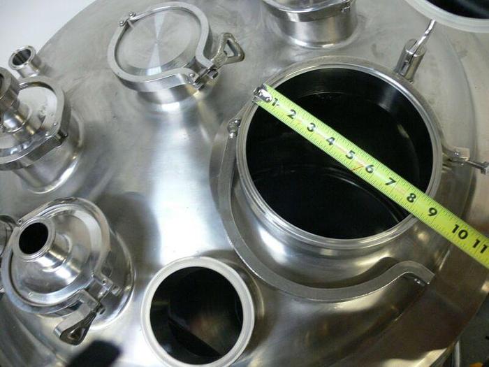 Used Precision 350 Liter Stainless Steel Jacketed Reactor w/ Load Cells, Rated 45 PSI