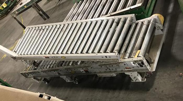 Used 24 INCH WIDE x 6 FT LONG HYTROL POWER ROLLER CONVEYOR