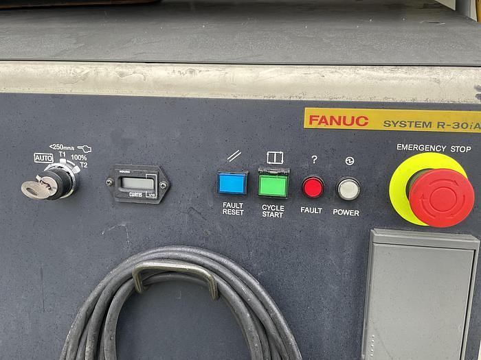 Used 2008 FANUC M10iA DUAL ARM ROBOTIC FOAM CELL WITH A/B SIDED INDEX TABE/ COULD CONVERT TO WELD CELL