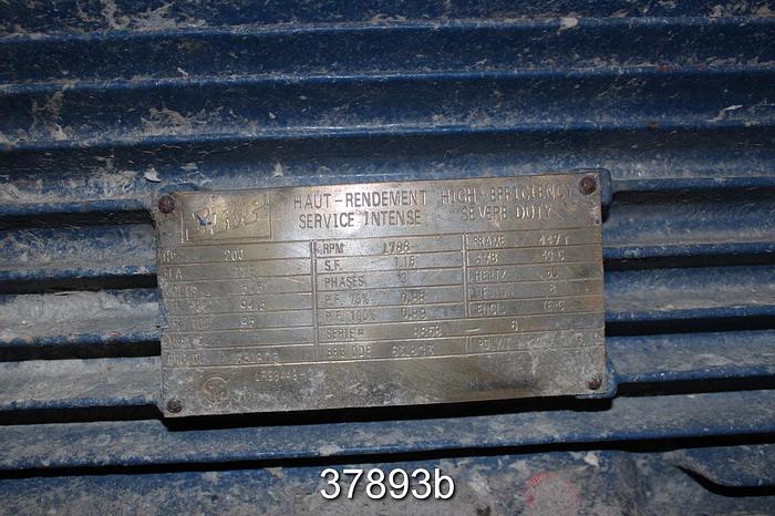 Used Escher Wyss E2K Deflaker with 200 HP Motor #37893