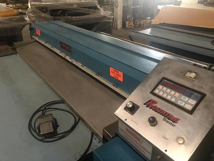 Used 60" ROSENTHAL SHEETER MODEL WAS-5-HUBZVAA-24V
