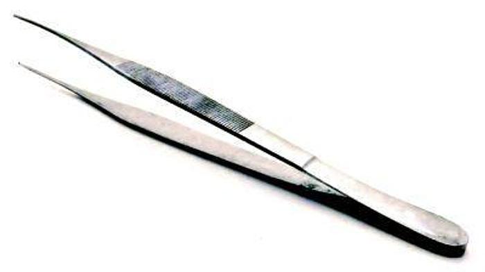 Used Forceps Tissue Dissecting Fine Point 1 in 2 Teeth 180mm (7in)
