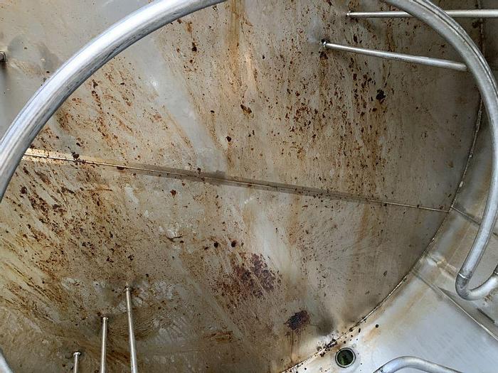 Used Tank, 6,000 Gallon, 316 Stainless Steel, UL 142, 7'6" x 18', Agitated #S743621