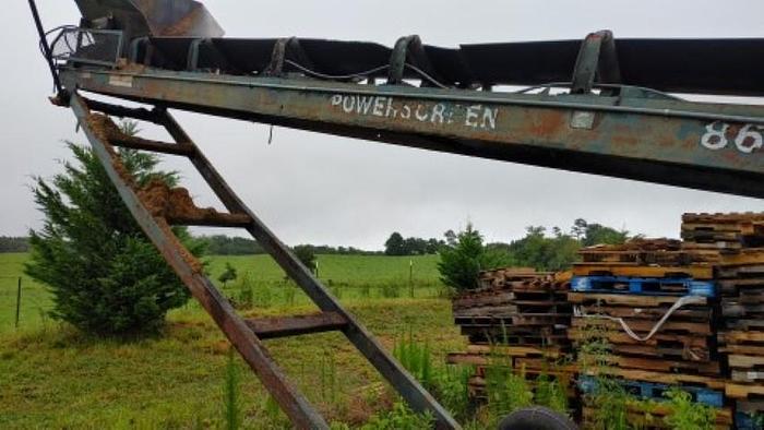 Used POWERSCREEN Radial Stacking Belt – 50′ long x 36″ wide