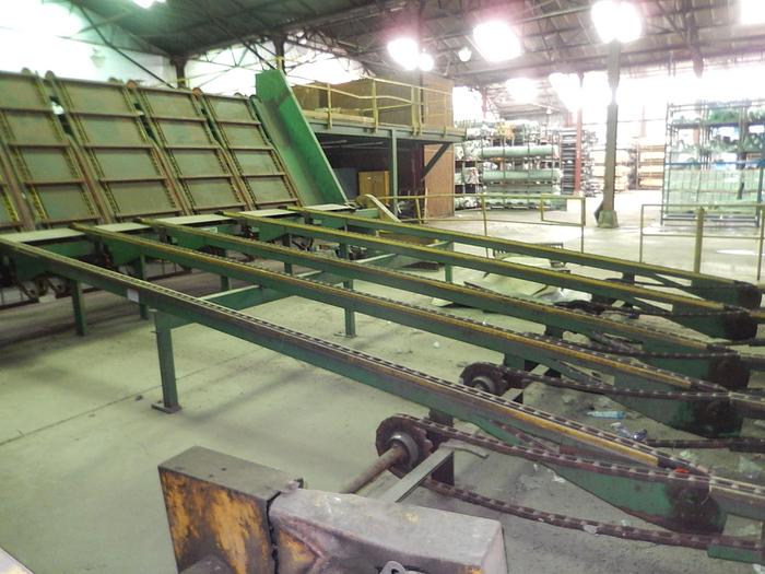 Used NEWNES 21′ x 5 strand Chain Transfer Deck