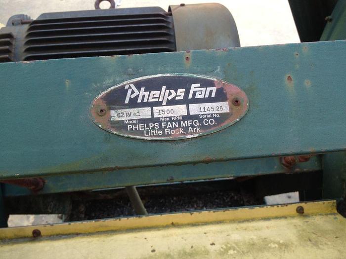 Used Phelps 50 HP blower and pipe