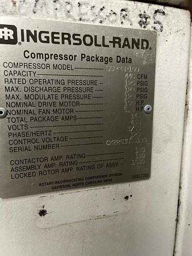 Used Ingersol Rand Air Compressor