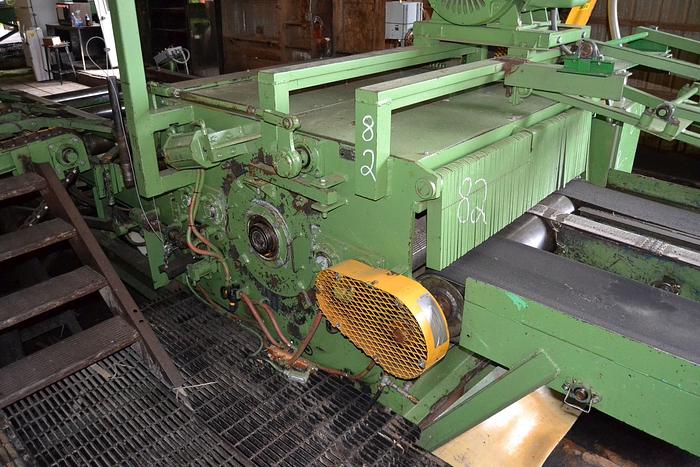 Used RECKART 8″ x 60″ Gang-Edger Combo