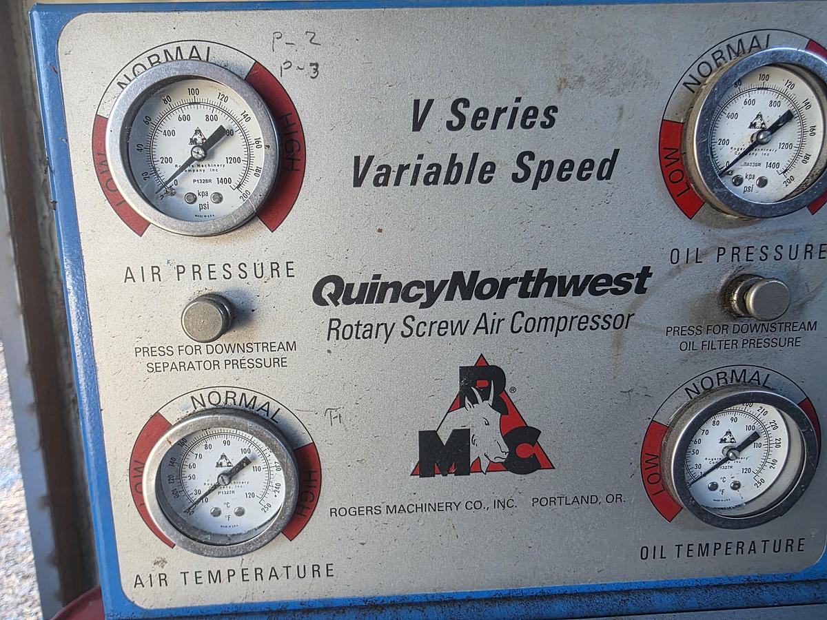 Used Quincy Rotary Screw Air Compressor