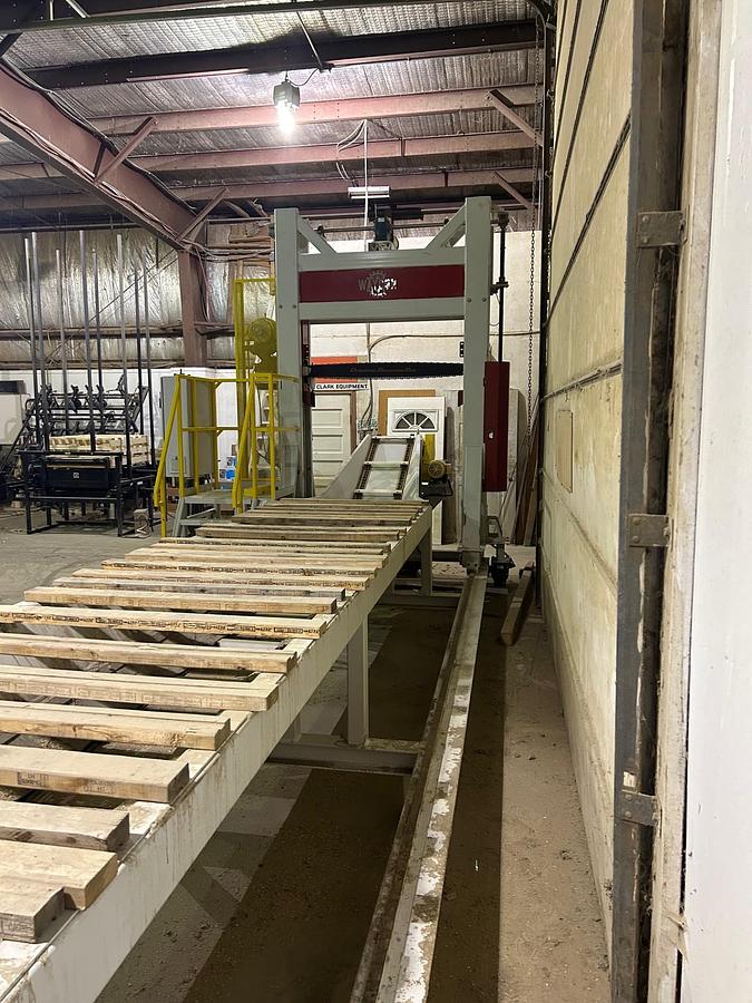 Used 2018, Akhurst Machinery Limited, it is a " New Waycon vertical travelling package saw