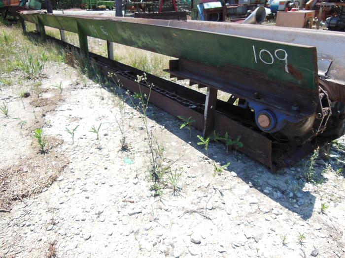 Used 70′ x 14″ Drag Chain Waste Conveyor