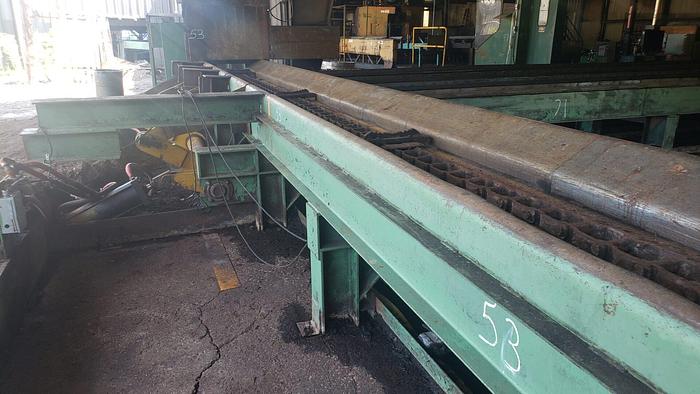 Used 32′ Heavy Duty Endwise Log Trough Outfeed