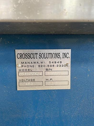 Used Crosscut Solutions CS18P2X24 cut off saw.