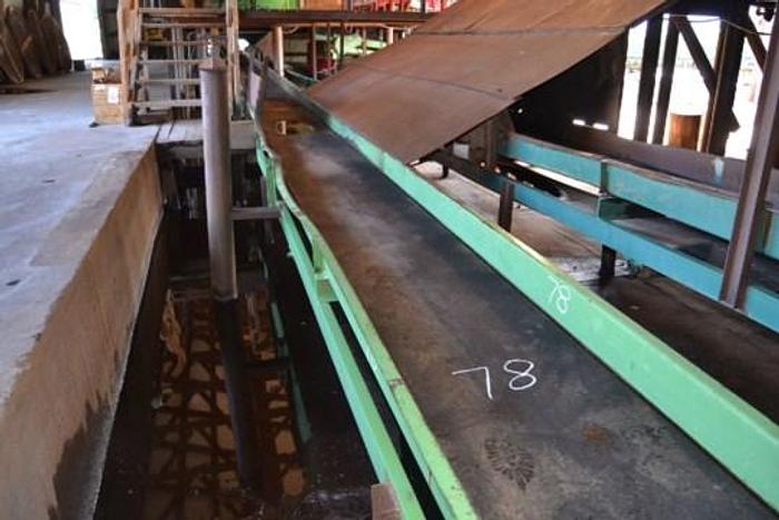 Used Reckart 24″ x 80′ belt conveyor
