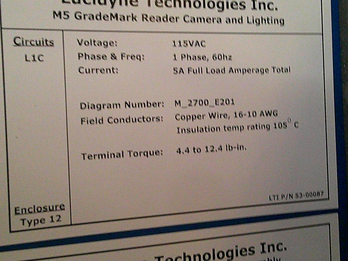 Used Lucydine Grade Mark Reader