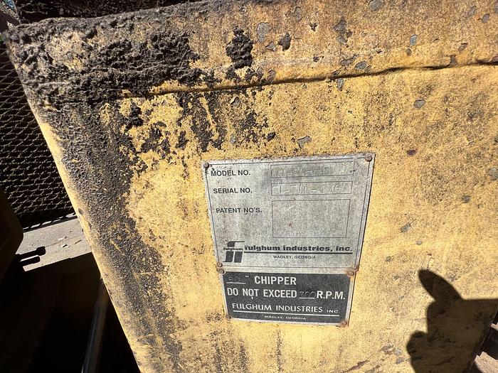 Used Fulghum 60” 6 knife Chipper Model 60-6KHFVD.   200 HP HFTD