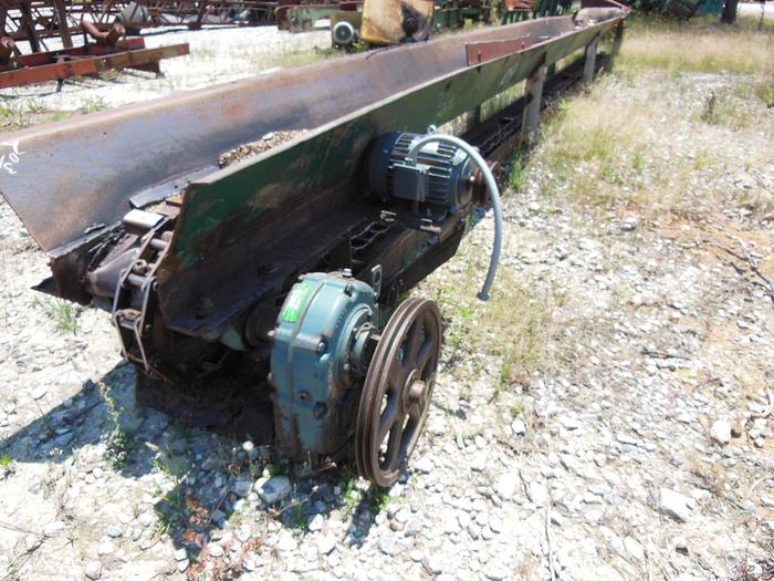 Used 70′ x 14″ Drag Chain Waste Conveyor