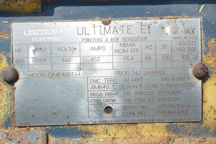 Used 400 HP Electric Motor