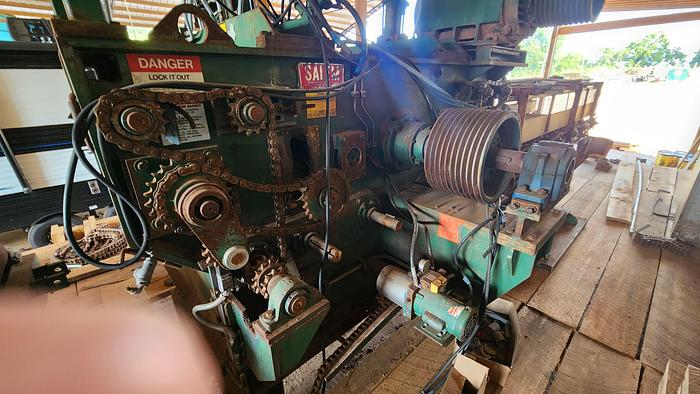 Used Salem 8 x 36 Guided Saw Top Arbor Gang