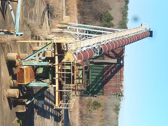 Used FULGHUM 140′ x 30″ Concave Belt Conveyor