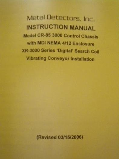 Used MDI CR 85-3000 Digital Metal Detector