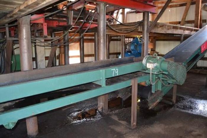 Used Reckart 24″ x 100′ belt conveyor