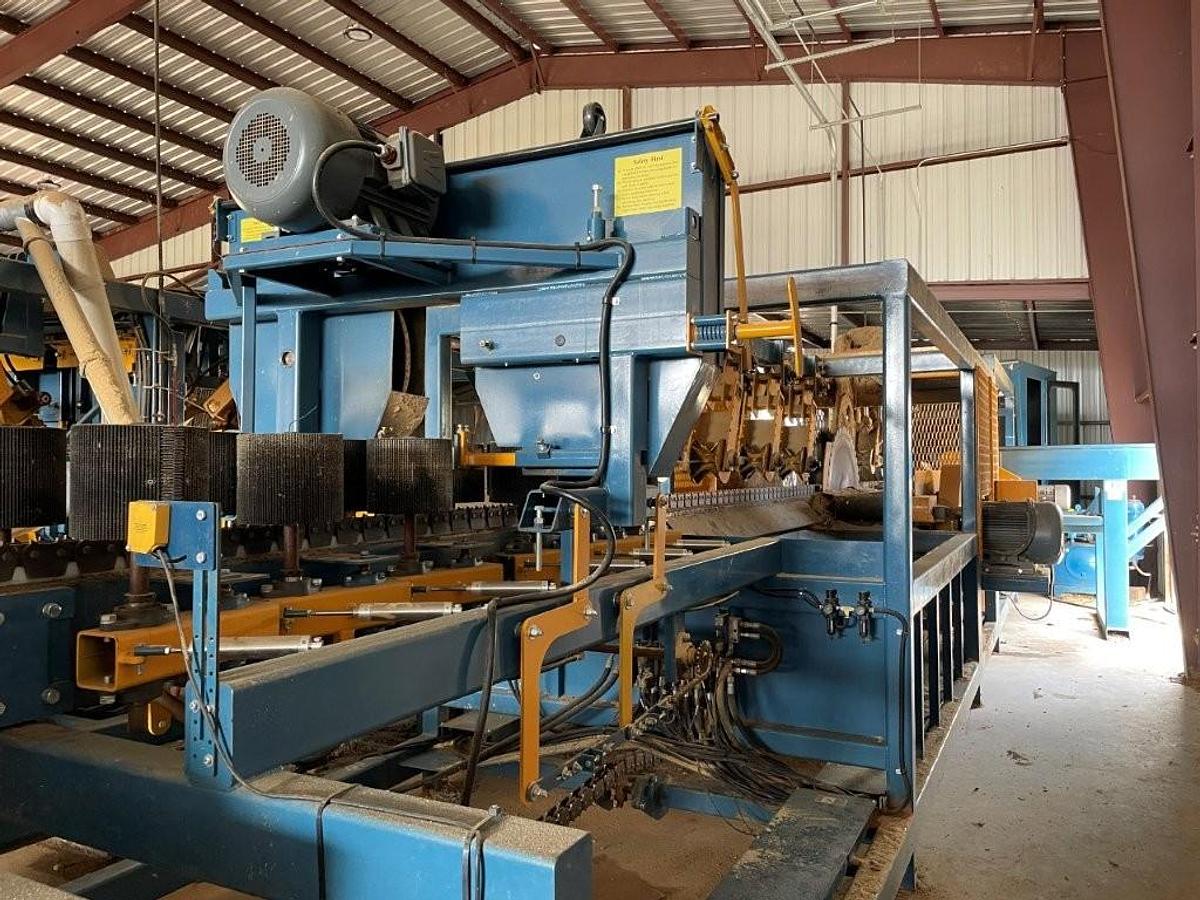 Used Baker Model BSCR-O circle trim scragg mill, 102 in