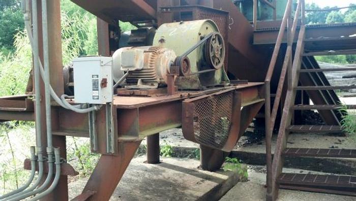 Used 80′ chain waste conveyor