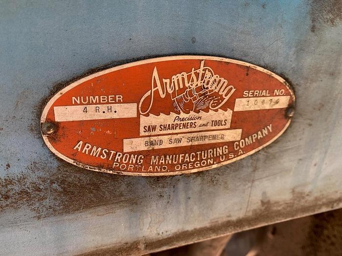 Used ARMSTRONG #4 RH Bandsaw Sharpener