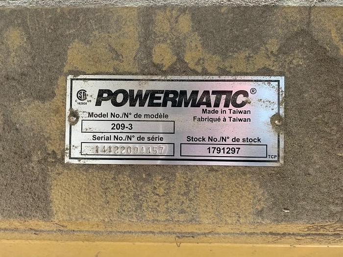 Used POWERMATIC Single Surface Planer