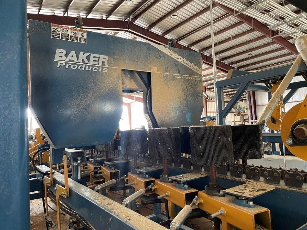 Used Baker Model BSCR-O circle trim scragg mill, 102 in