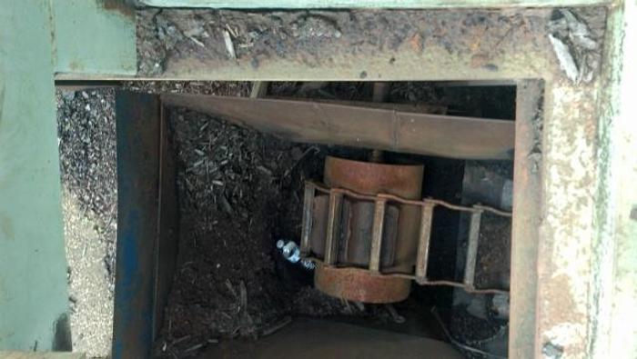 Used 80′ chain waste conveyor