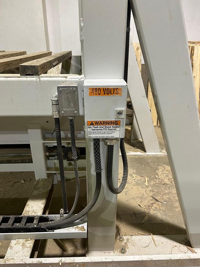 Used 2018, Akhurst Machinery Limited, it is a " New Waycon vertical travelling package saw