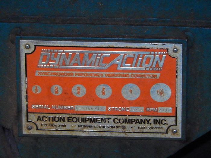 Used ACTION Balanced Vibrating Conveyor 40′