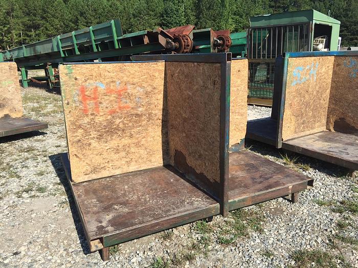 Used 4 way stacking bins