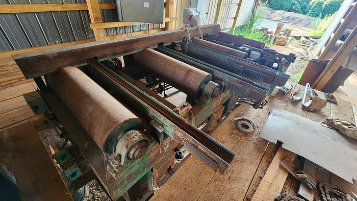 Used Salem 8 x 36 Guided Saw Top Arbor Gang