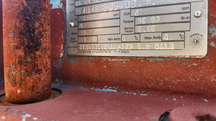 Used 40 HP Eurodrive Gearbox 29:1